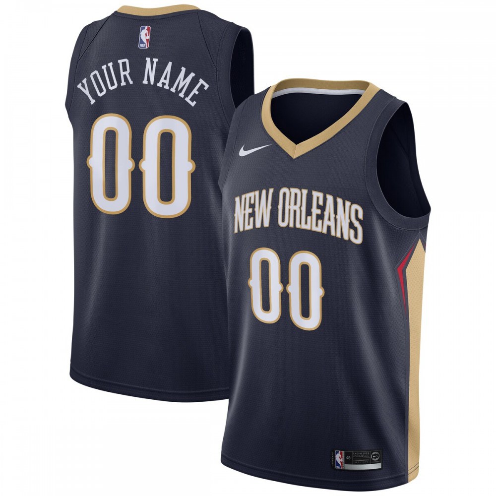 New Orleans Pelicans Swingman Custom Jersey Navy - Icon Edition-Pro Kit Vault | Brand New 26/27 Sports Jerseys